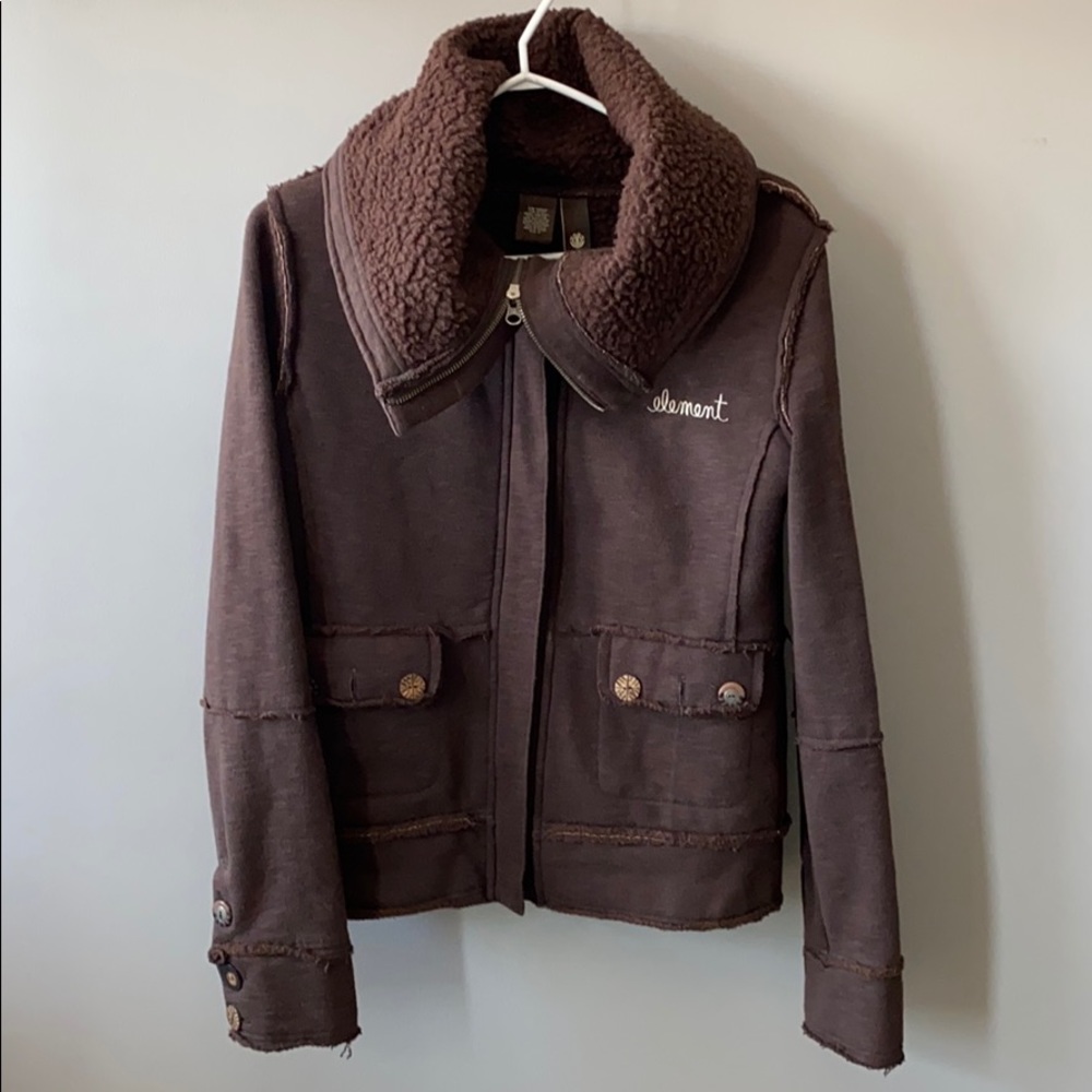 Element sherpa sweater jacket.